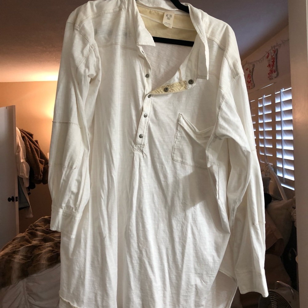 Free People Oversized Tee